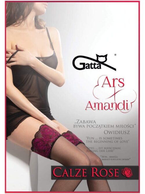 Kojinės ilgos Gatta Ars Amandi Calze Rose